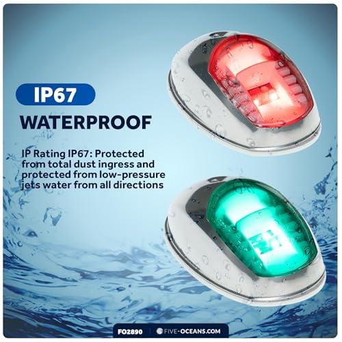2pcs Side Bow Navigation Light 12V LED Boat Side Light Waterproof Navigation Light Corrosion Resistant Signal Lamp For Marine Bo - 34