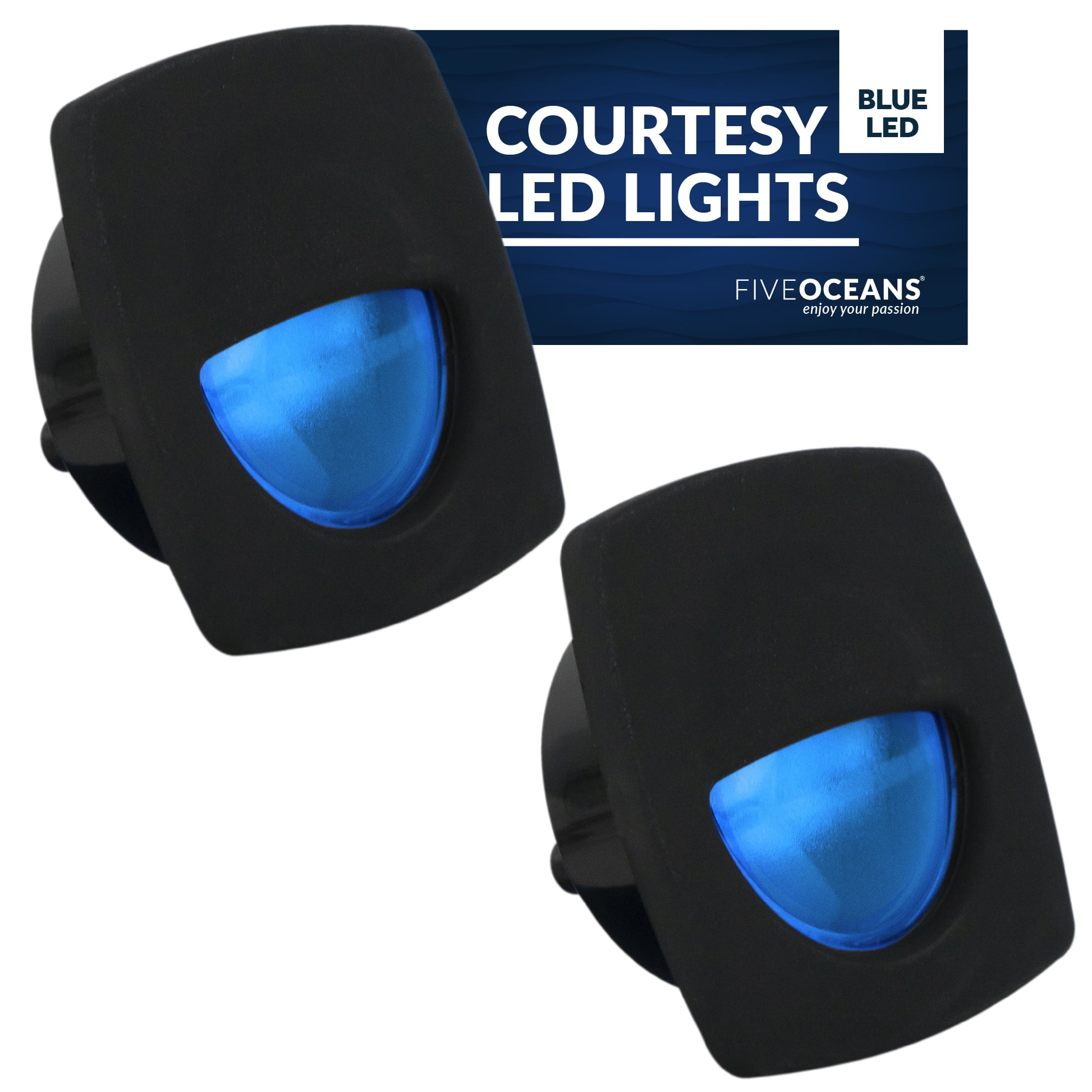 Five Oceans LED Companion Way Light, 2 Pack Marine Courtesy Lights
