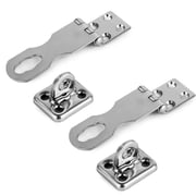 Five Oceans Marine Door Lock Hasp Latch, Safety Lock Clasp Latch for all Doors, AISI316 Stainless Steel, 2 Positions 90 Degrees and 180 Degrees 2-Pack FO2883-M2