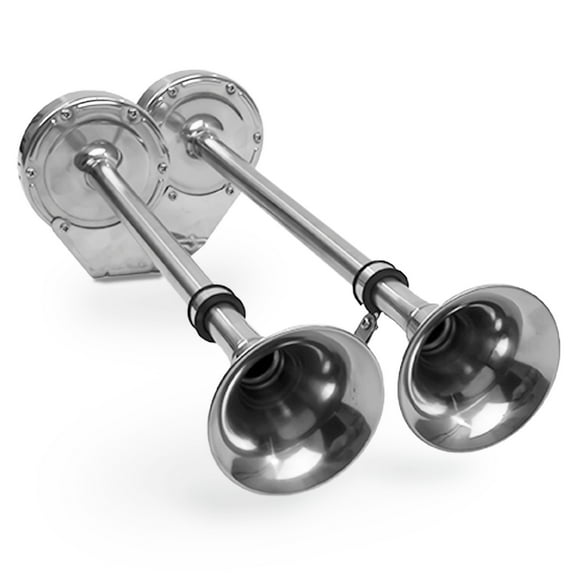 Five Oceans Marine Electric Dual Trumpet Horn Stainless Steel 115 dB, 12V FO2151