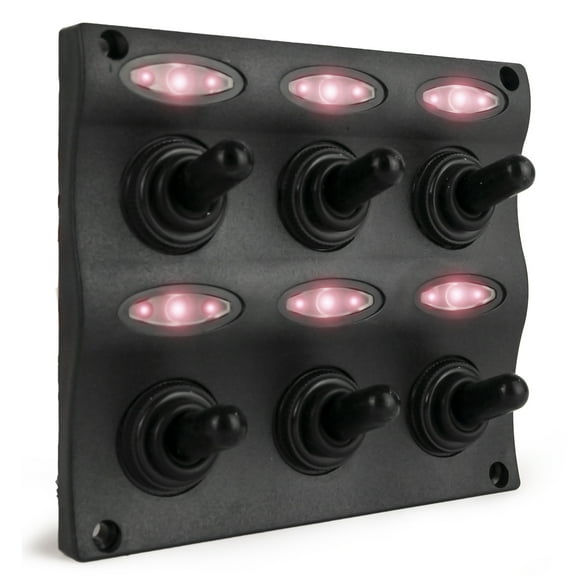 Five Oceans Marine Waterproof 6 Gang Toggle Switch Panel FO2652