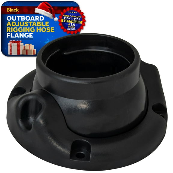 Five Oceans Outboard Rigging Hose Flange for 2" (50mm) Rigging Hose, Outboard Rigging Tube, Boat Rigging Tube, Black - FO4774
