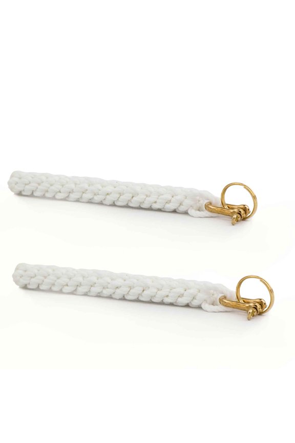 Rope Bell Pull for Hanging Nautical Ships Bell, Braided Rope Keychain, 2-Pack - FO3038-M2