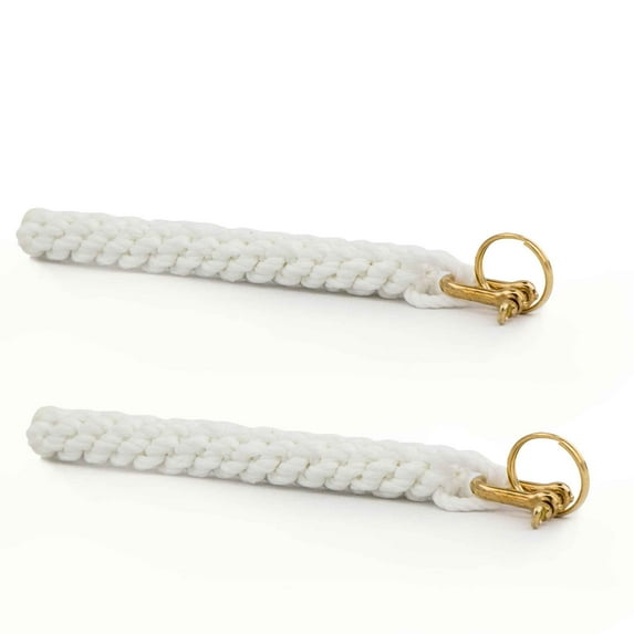 Five Oceans Rope Bell Pull for Hanging Nautical Ships Bell, Braided Rope Keychain, 2-Pack - FO3038-M2