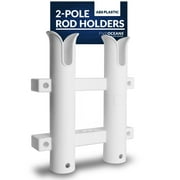 Five Oceans Two Rack Pole Side-Mount Rod Holder, White FO4331