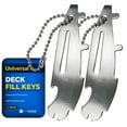 Five Oceans Universal Deck Fill Keys Boat Gas Cap Key Tool for Gas