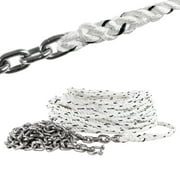 Five Oceans Windlass Anchor Rode, Hand Spliced Rope and Chain Combination, 1/2" x 150' Nylon 3-Strand Rope, 1/4" x 15' G4 Hot-Dipped Galvanized Steel Chain - FO4522