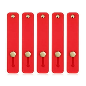 Five Pack Self Adhesive Phone Grip Straps With Wrist Loop, Slim Flexible Support And Stand, Universal For All Phones, Easy Mount, Perfect For Exercise, Watching, Selfie Stabilizing, Everyday