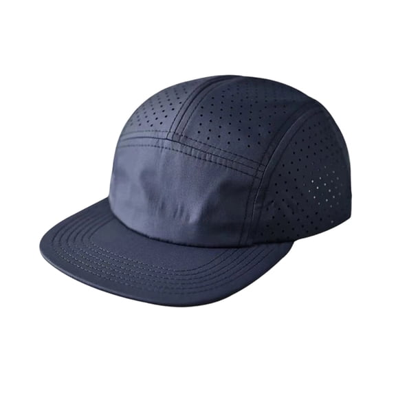 Five Panels Hat Basic Daily Wear Breathable Mesh Airy Quick Dry Cap Blue