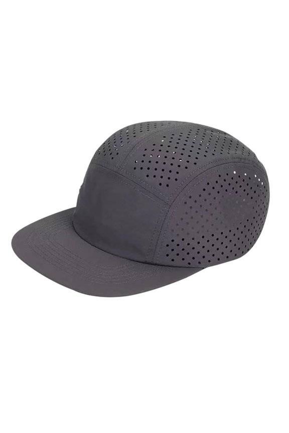 Five Panels Hat Basic Daily Wear Breathable Mesh Airy Quick Dry Cap Gray