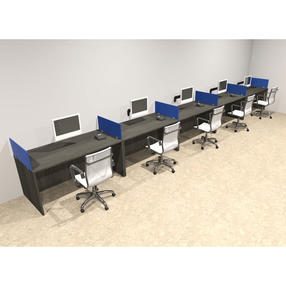 Five Person Modern Divider Office Workstation Desk Set, #OT-SUL-SPB68