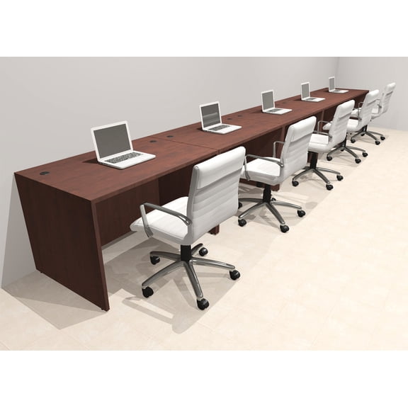 Five Person Modern No Panel Office Workstation Desk Set, #OT-SUS-SPN17