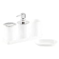 thumbnail image 1 of Five-Piece Bathroom Accessory Set for Organizing Toiletries - Elegant Toothbrush Cup, Soap Bottle, and Tray, 1 of 6