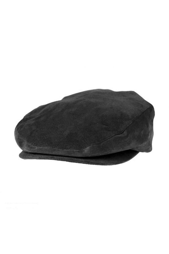 Five-Point Suede Ivy Cap - L - Black