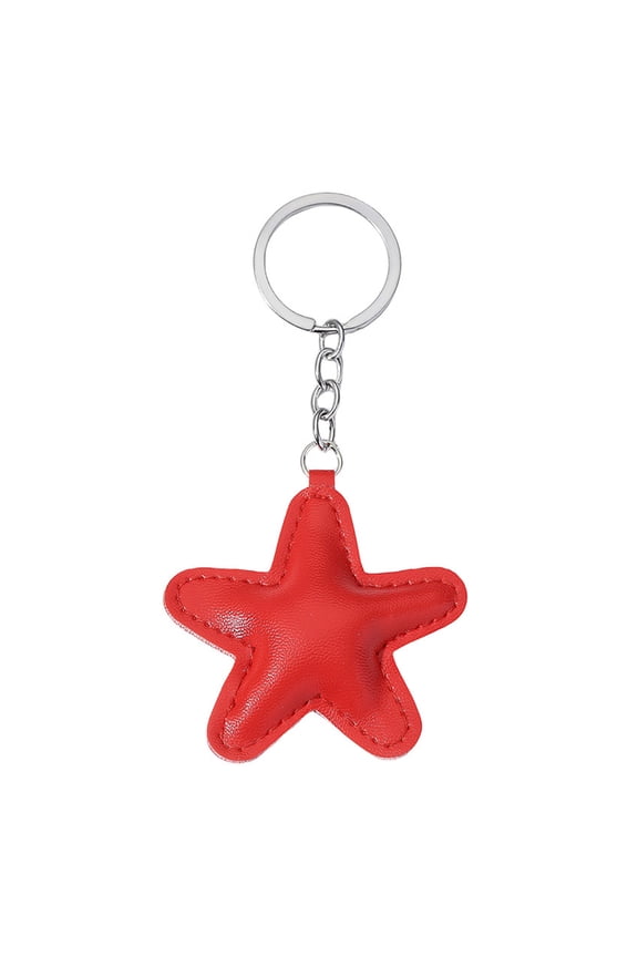 Five-Pointed Star Key Chain Detachable Phone Charm Pendant Colorful Star Keychain Fashionable Couple Key Rings Jewelry