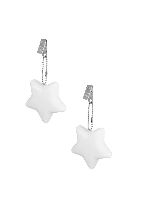 Five Pointed Star LED Sensing Light Mini Night Light USB Charged 70mah Keychain Handbag Surprise Valentine's Gift Lovely Compact Design (2PCS)