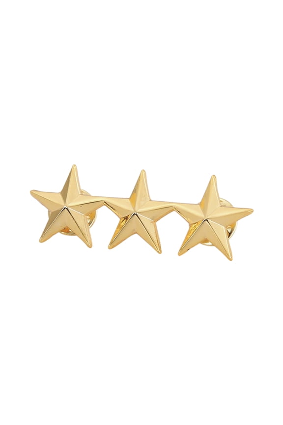 Five-Pointed Star Lapel Pin Collar Brooch Badage Women Men Star Metal Badge Clip