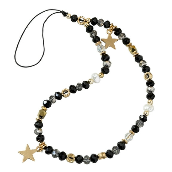 Five-Pointed Star Pendant Beaded Phone Chain Fashion Cellphone Case Rope Women Telephone Phone Lanyard Jewelry