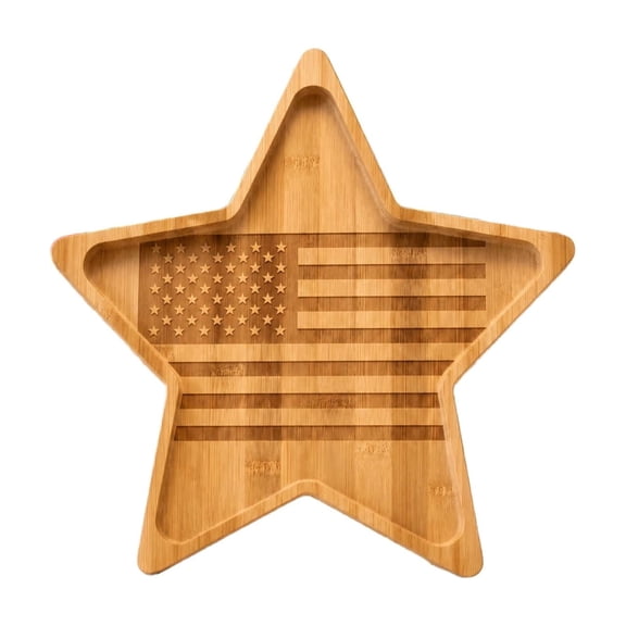 Five Pointed Star Tray Fruit Plates Holiday Themed Plating Household Cooked Food and Snack Tray