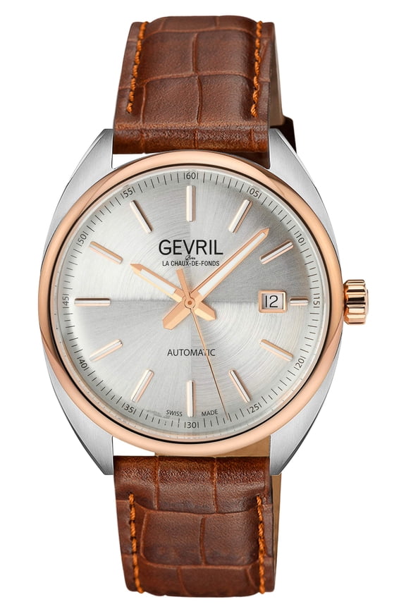 Five Points Swiss Made SW200 Silver Brown | Silver Dial
