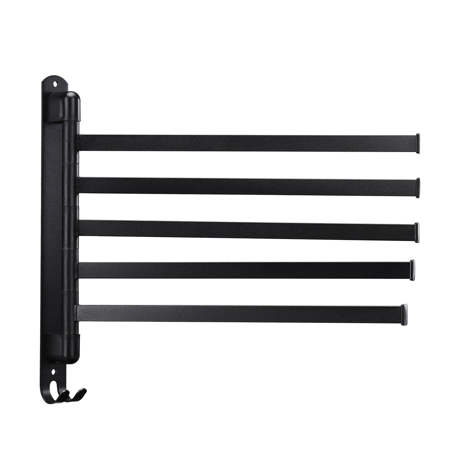 Five Pole Black Towel Rack/kitchen Stainless Steel Storage Rack