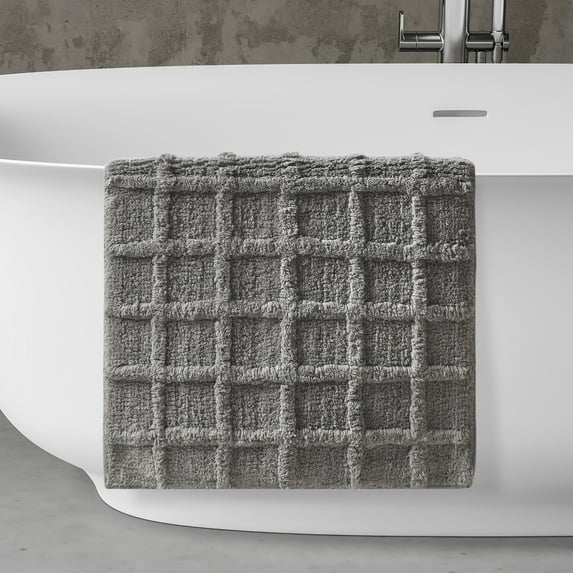 Five Queens Court Carter Tufted Bath Rug Grey