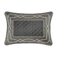thumbnail image 1 of Five Queens Court  Darwin Charcoal Boudoir Decorative Throw Pillow, 1 of 3