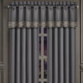 thumbnail image 1 of Five Queens Court  Darwin Charcoal Window Straight Valance, 1 of 3