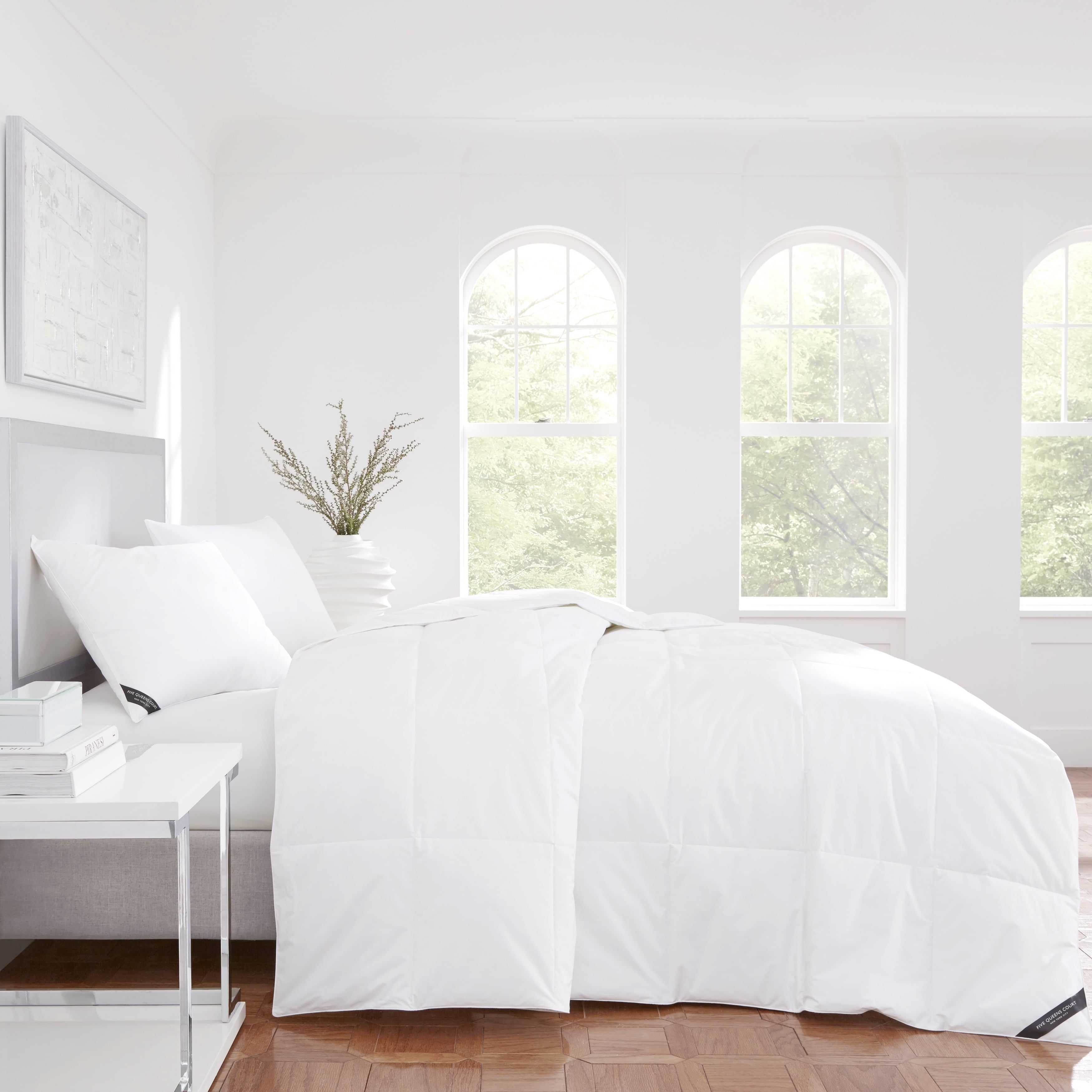 Full/Queen White Cotton Down Alternative Comforter