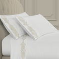 thumbnail image 1 of Five Queens Court  Isabel Embroidered Sheet Set California King - Silver, 1 of 5
