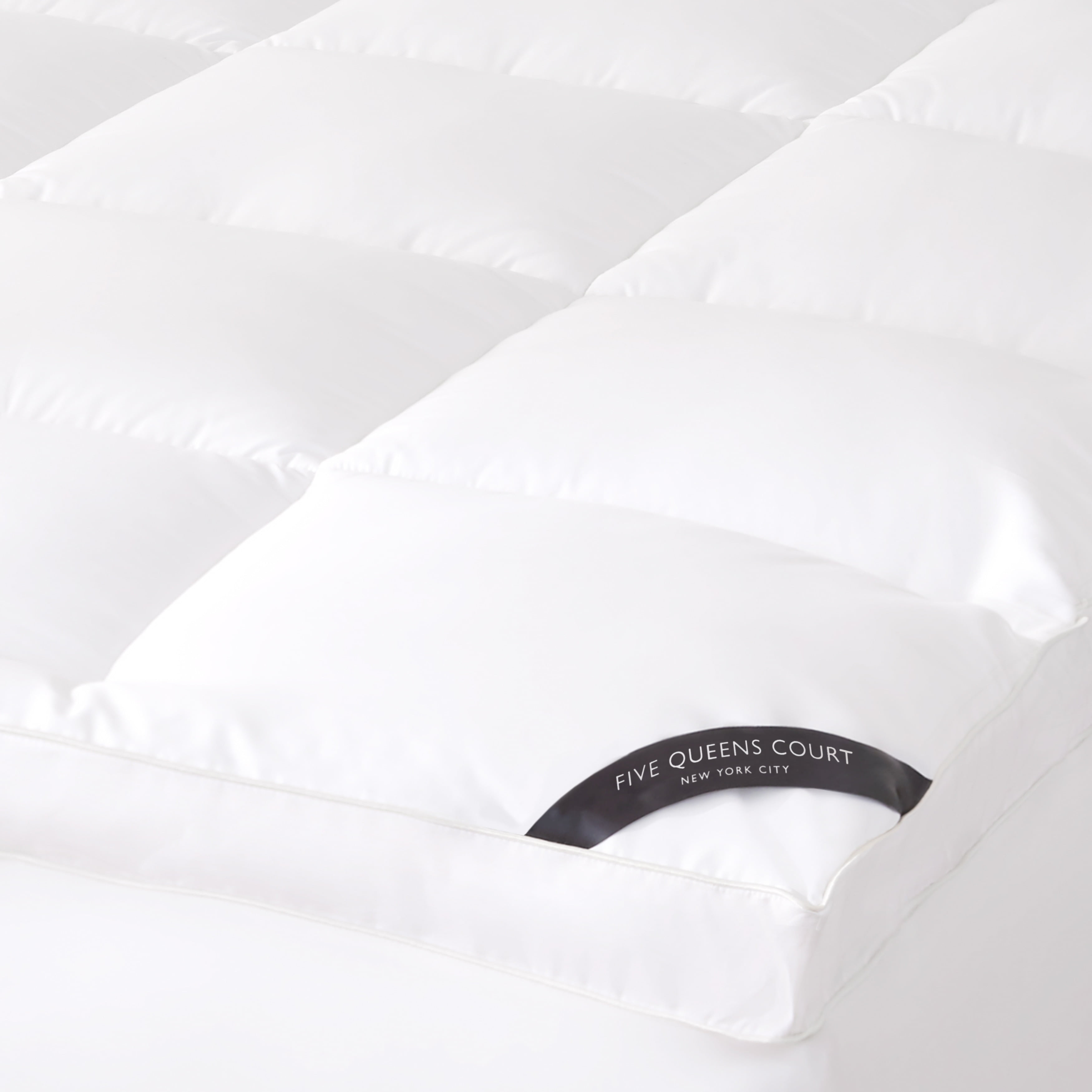 Elite White Cotton Full Down Alternative Mattress Topper