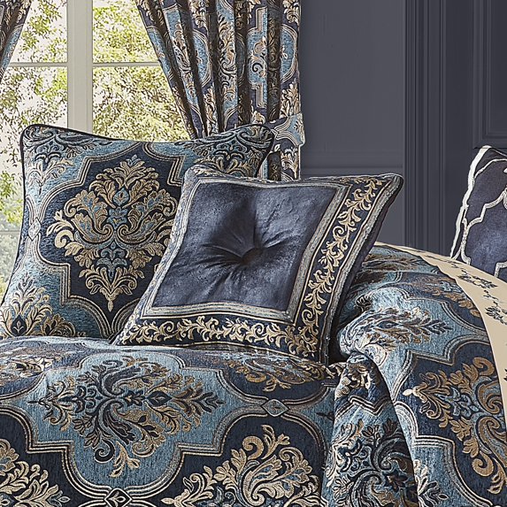 Five Queens Court Manila 18 Inch Square Decorative Throw Pillow