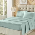 thumbnail image 1 of Five Queens Court  Royal Fit 800 Thread Count 4 Piece Bed Sheet Set Sea Foam King, 1 of 5