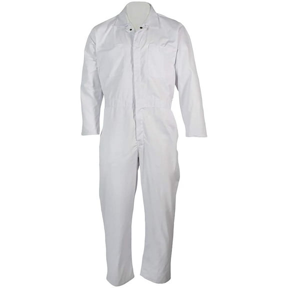 Five Rock Poplin Short Sleeve Unlined Coveralls Regular Fit X-Large Tall White