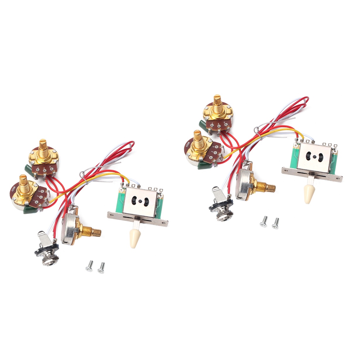 Five Sections Pickup Guitar Volume Potentiometer Wiring Harness 1 Tone