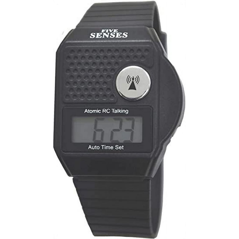 Five Senses Atomic Talking Watch for Elderly Loud Alarm Date Time Easy to Use Model 1026 Walmart