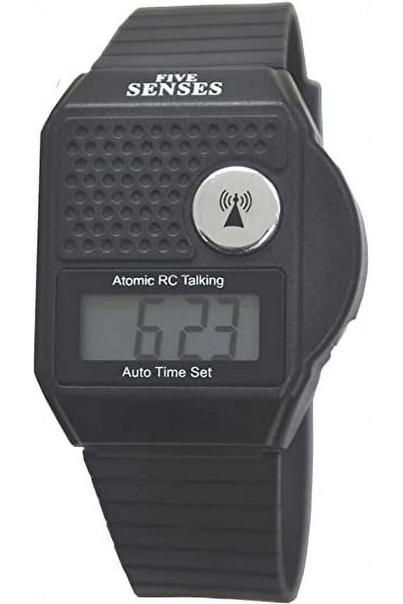 English Atomic Talking Watch Easy to use for Seniors Blind Men Women Loud Talking Sound Clock for Visually Impaired - Model 1026 - Plastic Band