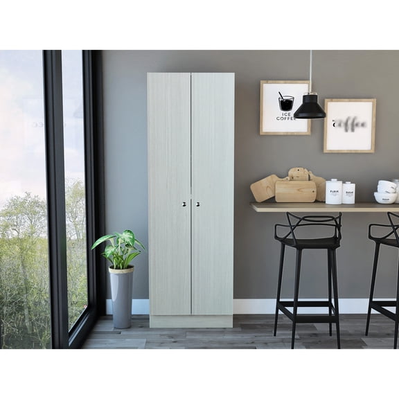 Five - Shelf Modern Multistorage Cabinet - Tons of Extra Storage - Garage - Meet Storage Requirements