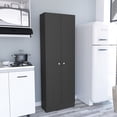 thumbnail image 1 of Five - Shelves - Double Door - Black - Multistorage - Extra Storage - In Garage, Laundry, Living Room or Kitchen - Meet Various Storage Needs, 1 of 2