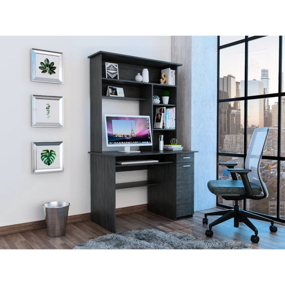 Five Shelves & One Drawer - Practical Desk for Office Needs