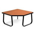 thumbnail image 1 of Corner Table with Sled Base, Mahogany, 1 of 2