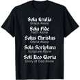 thumbnail image 1 of Five Solas T-Shirt Reformed Christians Protestant Theology, 1 of 4