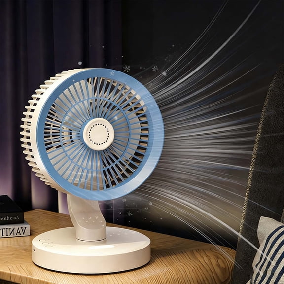 Five Speed Remote Control Quiet Oscillating Desk Fan, Brushless Motor Mini Air Circulator For Indoor Spaces, Lightweight Portable Desktop Structure For Bedroom Study And Office Daily Ventilation