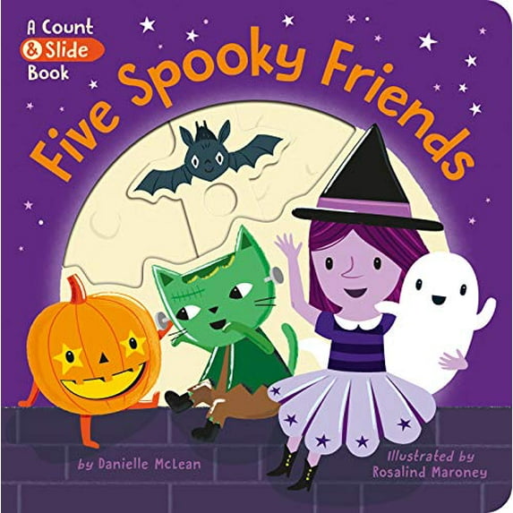 Pre-Owned Five Spooky Friends: A Count & Slide Halloween Board Book for Kids and Toddlers (Board book) 1680106899 9781680106893