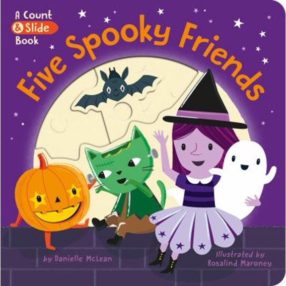 Pre-Owned Five Spooky Friends: A Count & Slide Halloween Board Book for Kids and Toddlers (Board book) 1680106899 9781680106893