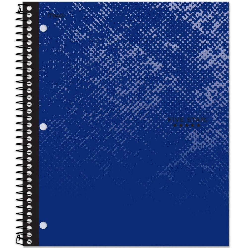 Five Star 1 Subject College Ruled Spiral Notebook, Water-Resistant, 100 ...