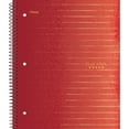 thumbnail image 1 of Five Star 1 Subject Wide Ruled Spiral Notebook Red, 1 of 1