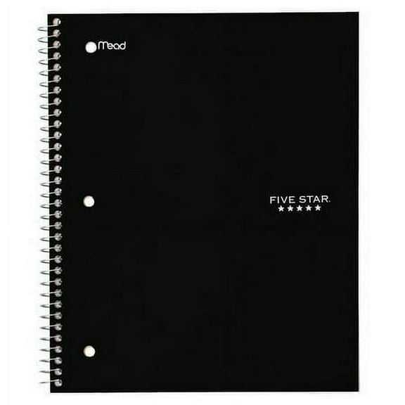 Five Star 1-Subject Wide Ruled Writing Notebooks and Sketch Books