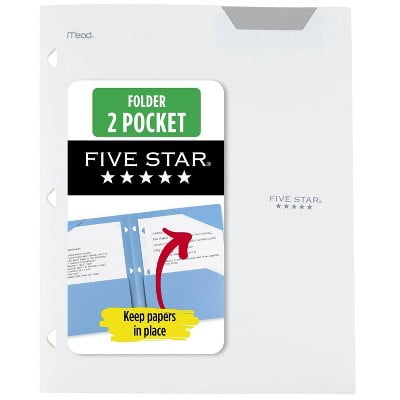 Five Star 2 Pocket Plastic Folder