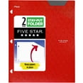 thumbnail image 1 of Five Star 2-Pocket Stay-Put Plastic Folder, Fire Red (333420B-WMT22), 1 of 7